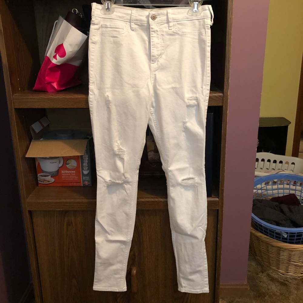 Hollister White Skinny Jeans
